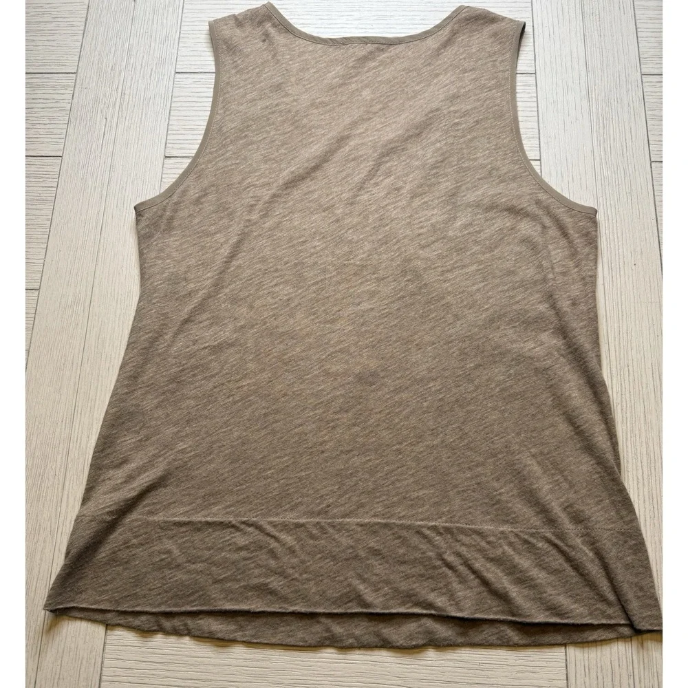 J. Crew Women's Beige Gold Sequin Tank W Snap Front‎ Sz XS. Classic. Festive
